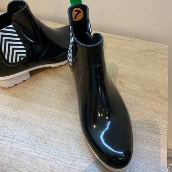 Cougar Kensington Chelsea Rain Boots Glossy Black (Brandnew) - US Size 7 - Picture 3 of 7